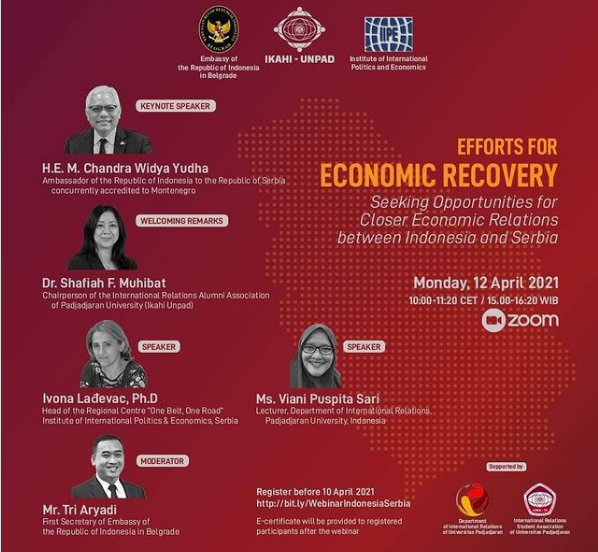 Webinar on Economic Relations between Indonesia & Serbia!